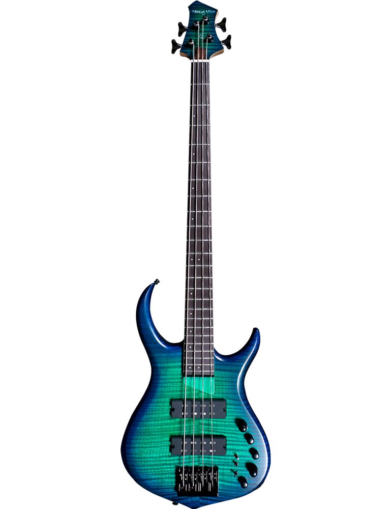 M7 ALDER-4 FRETLESS (2ND GEN) TBL TRANS BLUE