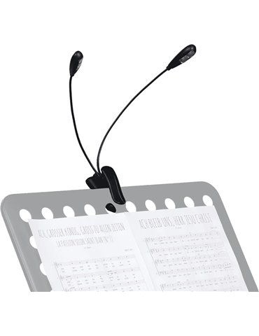 LÁMPARA ATRIL DUAL FLEXIBLE CLIP - 4 LED´s