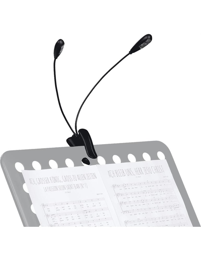 LÁMPARA ATRIL DUAL FLEXIBLE CLIP - 4 LED´s