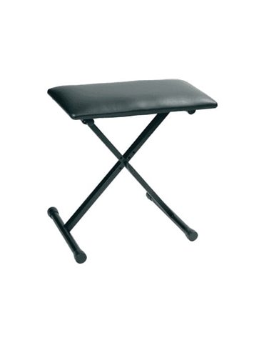 Asiento ajustable para teclado. Color negro