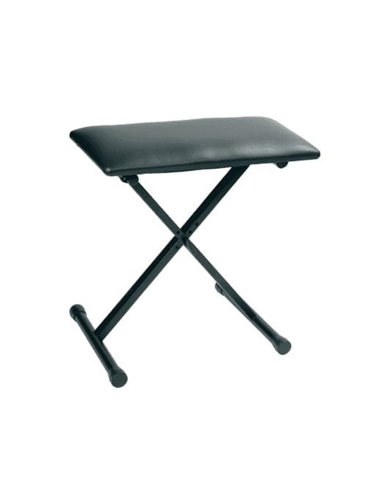 Asiento ajustable para teclado. Color negro