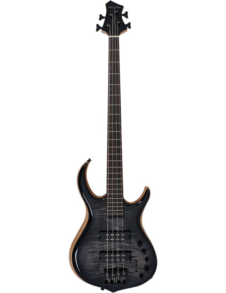 M7 SWAMP ASH-4 FRETLESS (2ND GEN) TBK TRANS BLACK