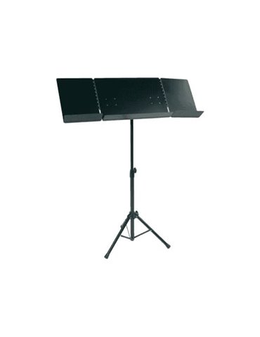 Atril de orquesta. Dos hojas portacuadernos adicionales plegables