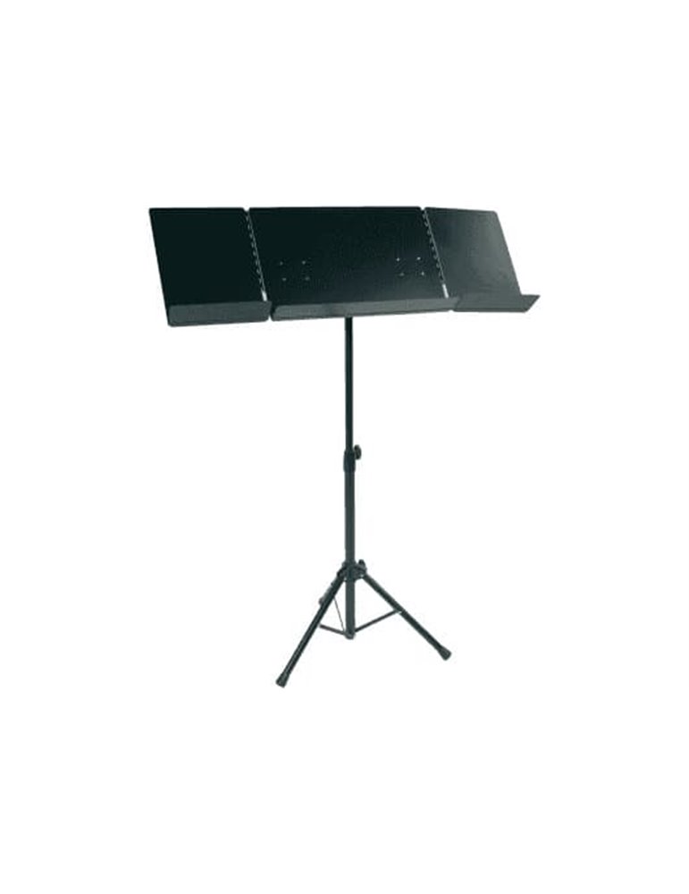 Atril de orquesta. Dos hojas portacuadernos adicionales plegables
