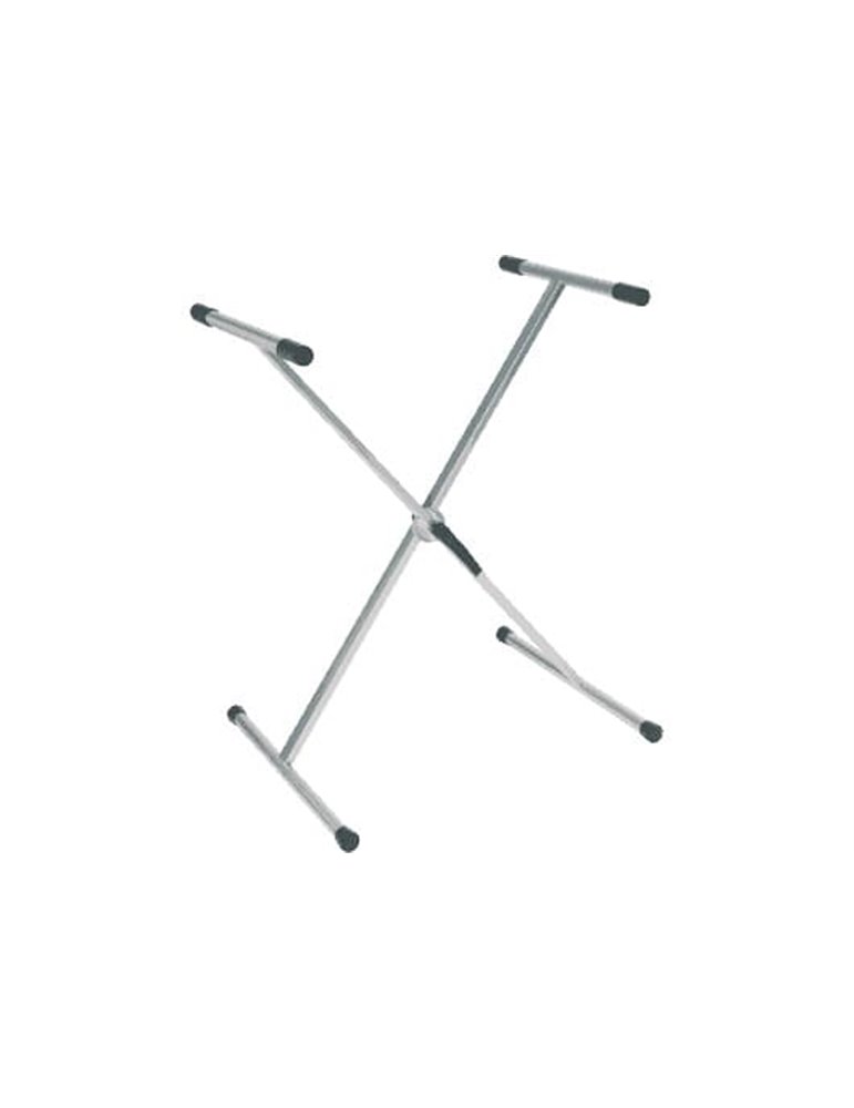 Soporte de teclado color titanio. Fabricado en aluminio