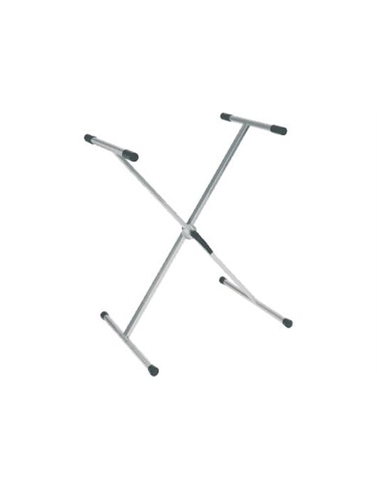 Soporte de teclado color titanio. Fabricado en aluminio