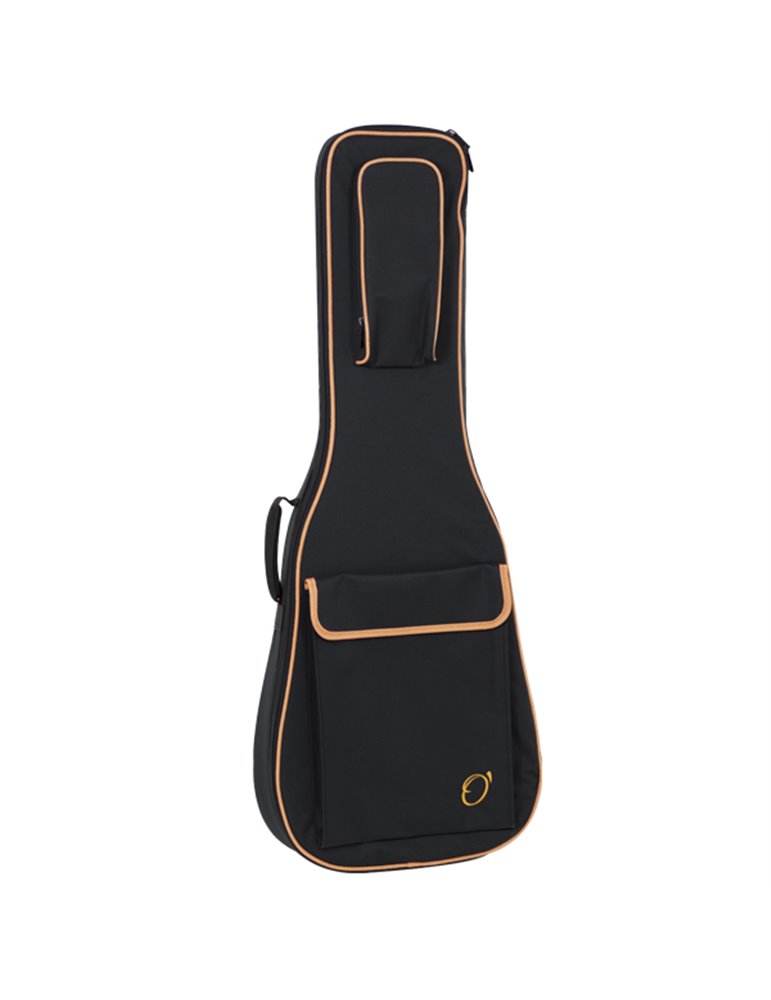 Funda Guitarra Electrica 20mm Pe Ref. 47 Mochila Sin Logo 6904-037 037 - Negro naranja