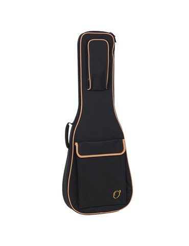 Funda Guitarra Electrica 20mm Pe Ref. 47 Mochila Con Logo 6906-037 037 - Negro naranja