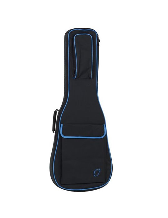 Funda Guitarra Electrica 20mm Pe Ref. 47 Mochila Con Logo 6906-042 042 - Negro turquesa