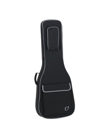 Funda Guitarra Electrica 20mm Pe Ref. 47 Mochila Con Logo 6906-081 081 - Negro/gris