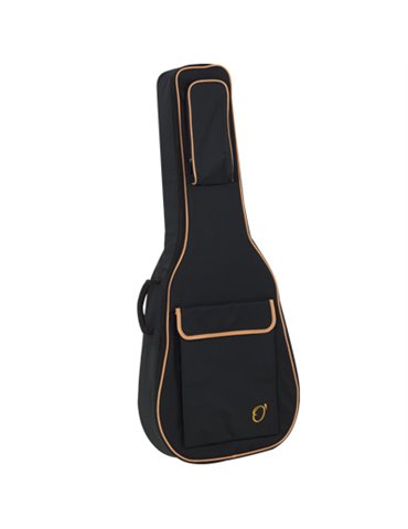 Funda Guitarra Acustica 20mm Pe Ref. 47 Mochila Sin Logo 6909-037 037 - Negro naranja