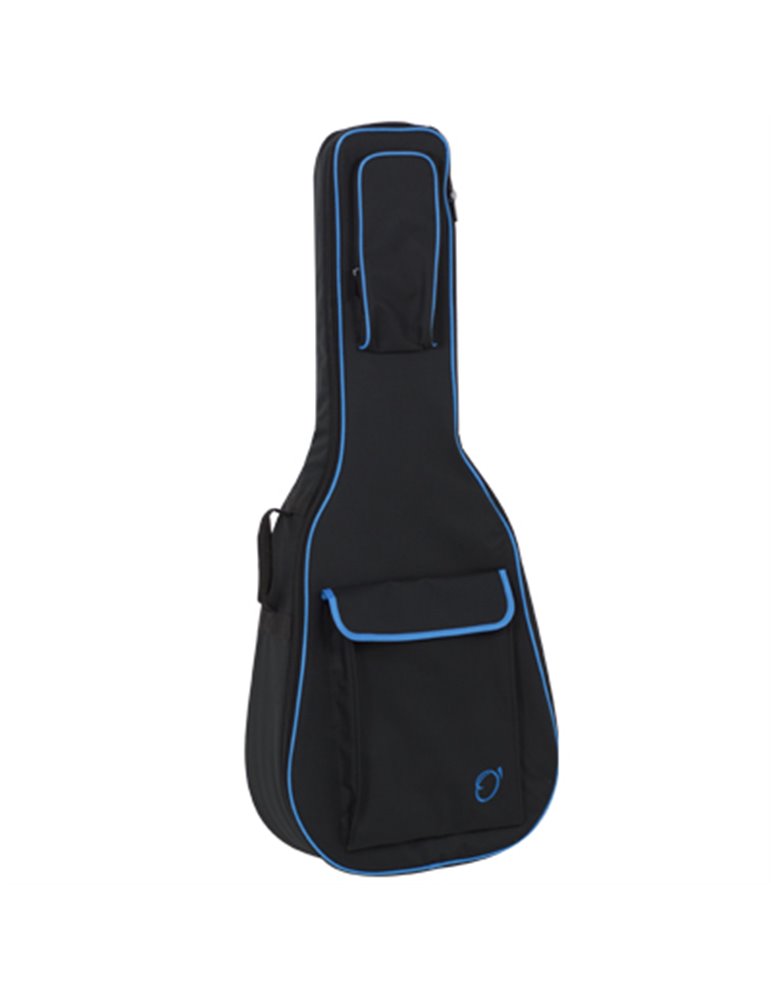 Funda Guitarra Acustica 20mm Pe Ref. 47 Mochila Sin Logo 6909-042 042 - Negro turquesa