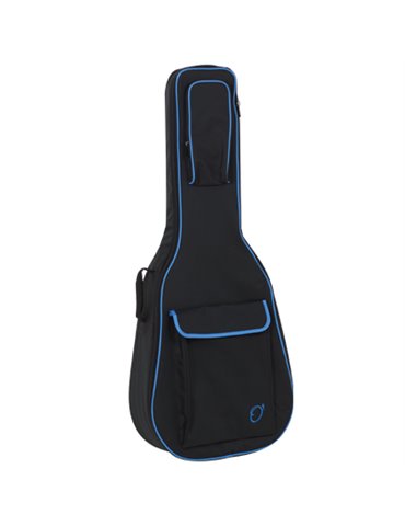 Funda Guitarra Acustica 20mm Pe Ref. 47 Mochila Con Logo 6910-042 042 - Negro turquesa