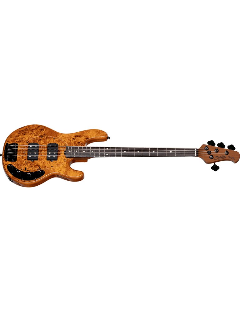 BAJO ELÉCTRICO STINGRAY RAY34 POPLAR BURL HH RM/M -Amber