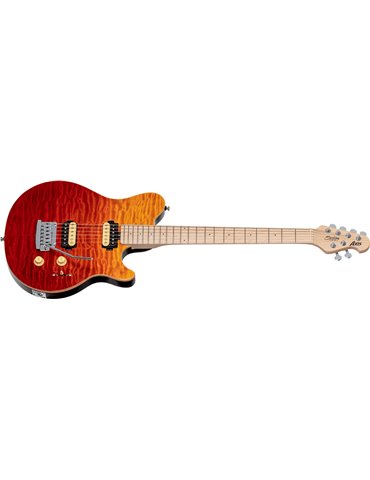 GUITARRA ELÉCTRICA AXIS AX3 QUILTED MAPLE HH M/M TREMOLO - Spectrum Red