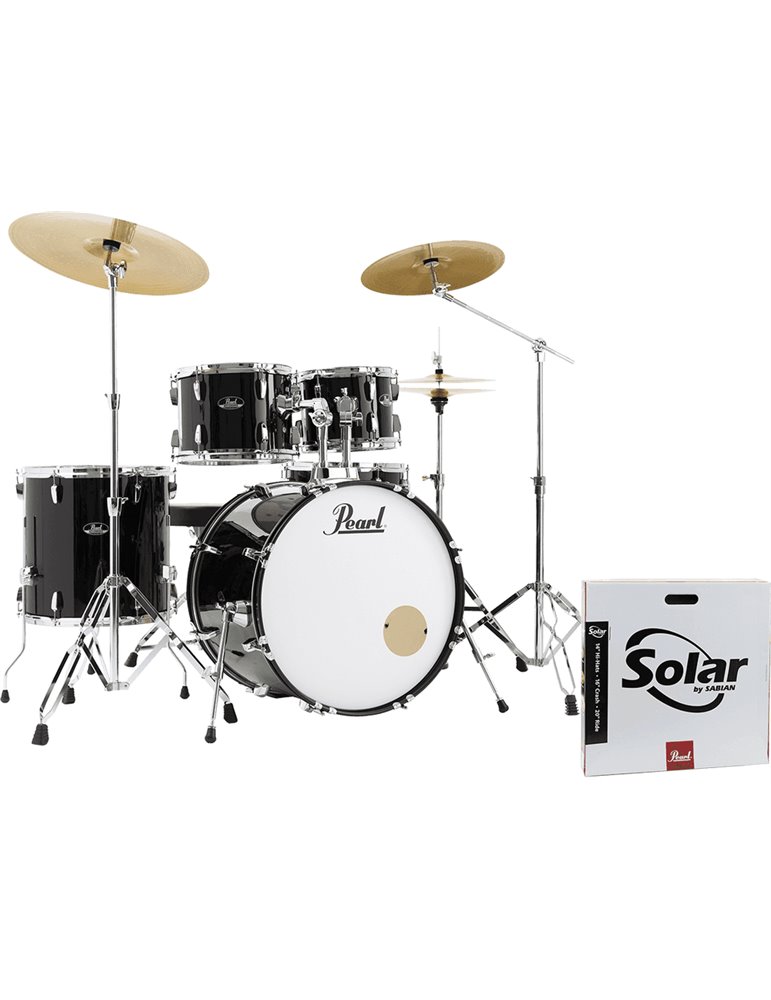 KIT ROADSHOW PLUS 2216B/1008T/1209T/1616F+1455S Herrajes, Sillín & 3 Platos Solar - Jet Black