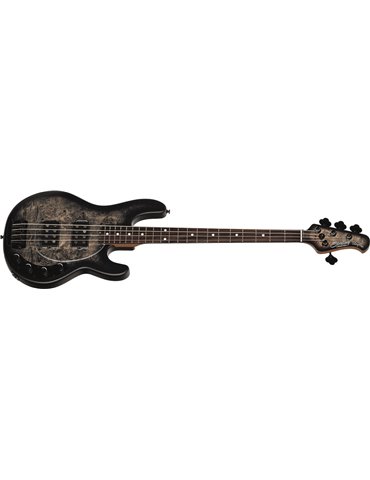 BAJO ELÉCTRICO STINGRAY RAY34 POPLAR BURL HH RM/R -Trans Black Satin