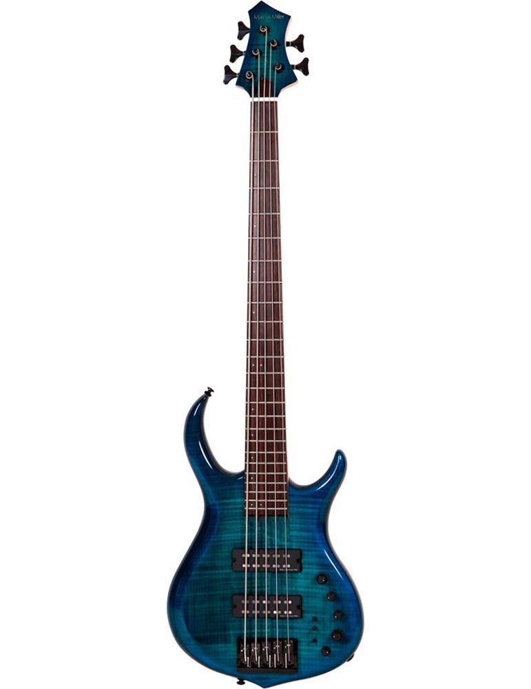 M7 ALDER-5 FRETLESS (2ND GEN) TBL TRANS BLUE
