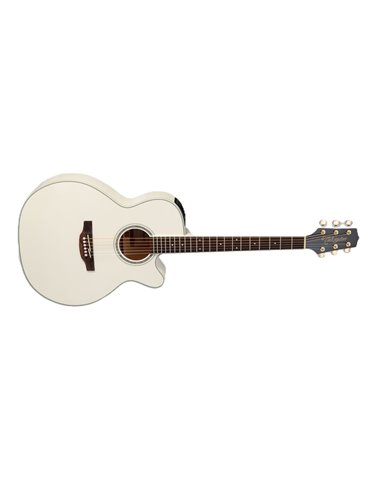 GUITARRA TAKAMINE GN37 E/A NEX CUTWAY - PEARL WHITE