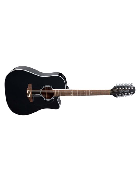 GUITARRA TAKAMINE GD38  E/A DREADNOUGHT CUTAWAY 12 St - NEGRA