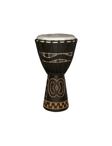 Djembe de 8? decorado con motivos africanos