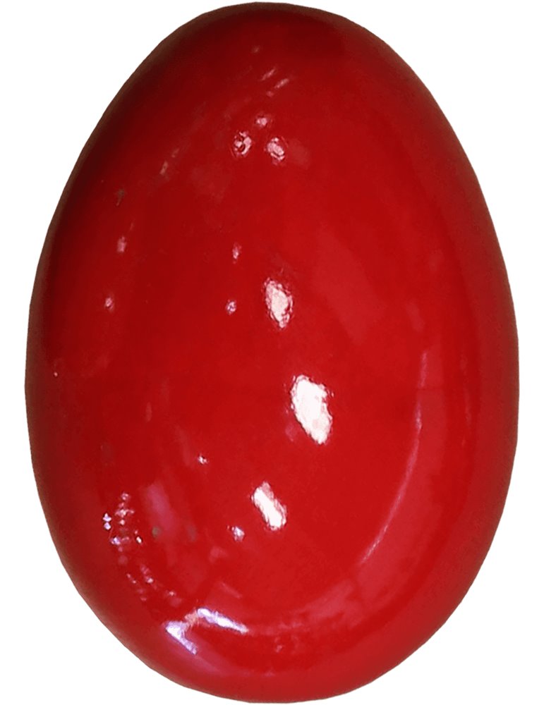 HUEVO SHAKER DE MADERA - ROJO
