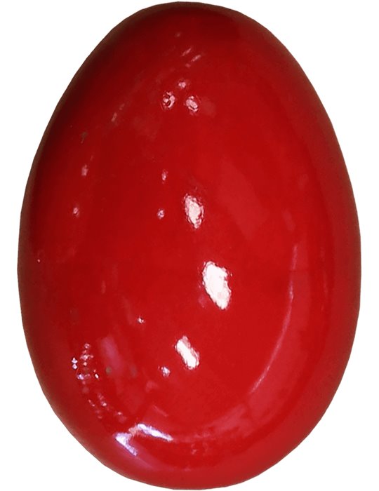 HUEVO SHAKER DE MADERA - ROJO