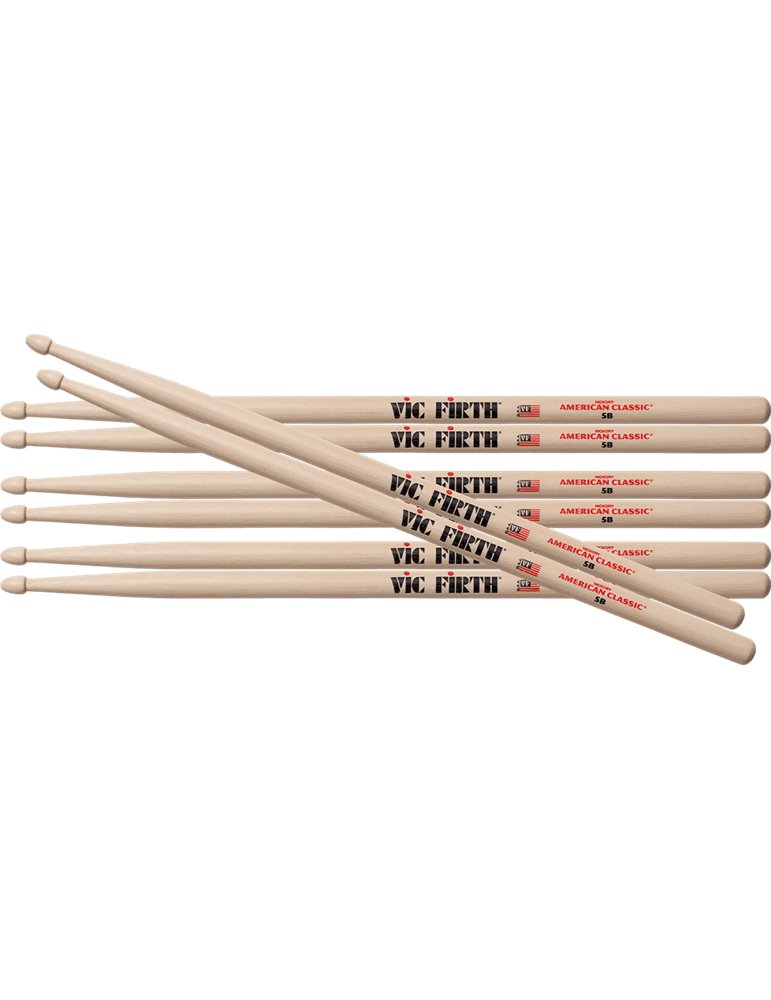 BAQUETAS VF AMERICAN CLASSIC® 5B (PACK 3 +1)