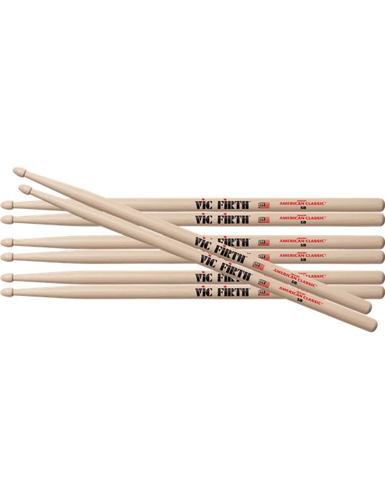 BAQUETAS VF AMERICAN CLASSIC® 5B (PACK 3 +1)