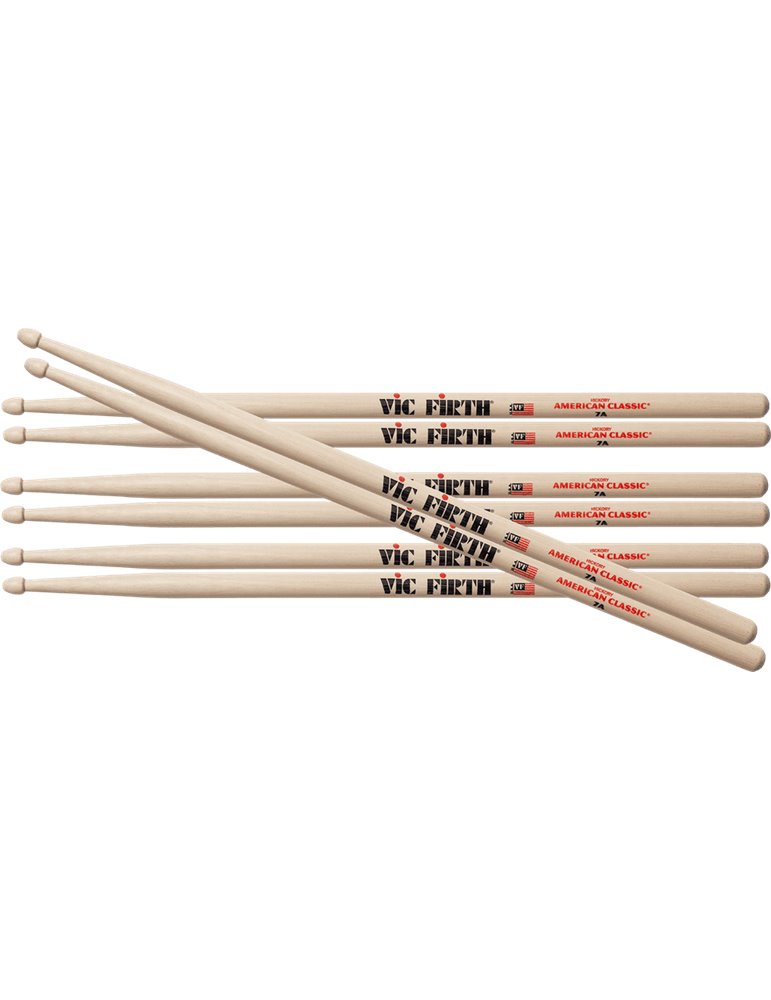 BAQUETAS VF AMERICAN CLASSIC® 7A (PACK 3 +1)