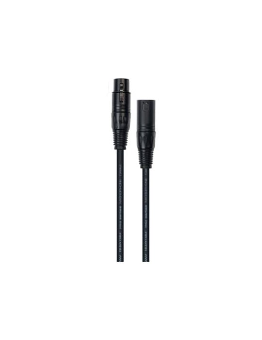 Cable de 1 metro de longitud. XLR macho a XLR hembra.