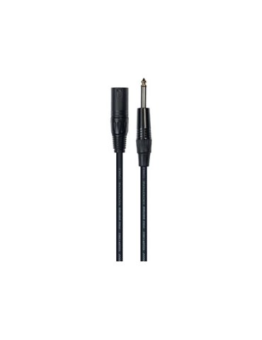 Cable de 3 metros de longitud. Jack mono macho a XLR macho