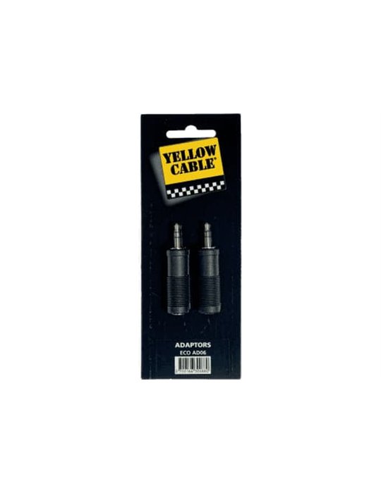 Adaptador de jack macho de 3.5 mm a jack hembra mono de 6.35 mm