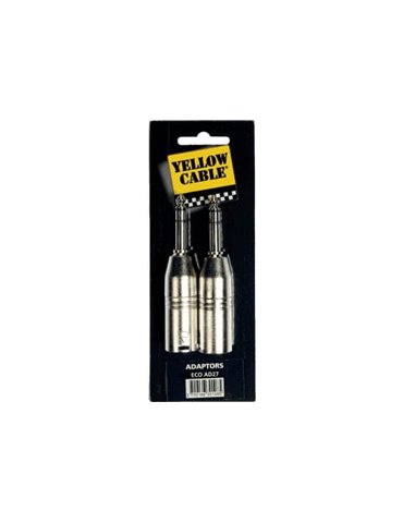 Adaptador de 1/4? Stereo macho a 2 XLR macho