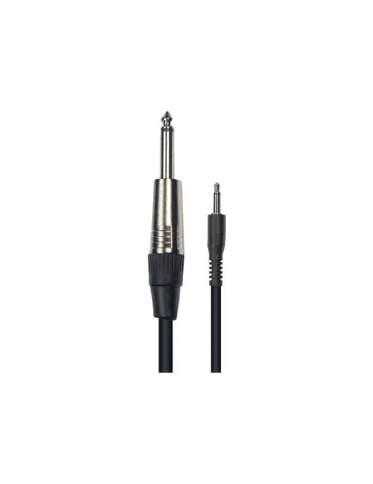Cable de 3 metros de longitud. Mini jack mono macho a jack mono macho