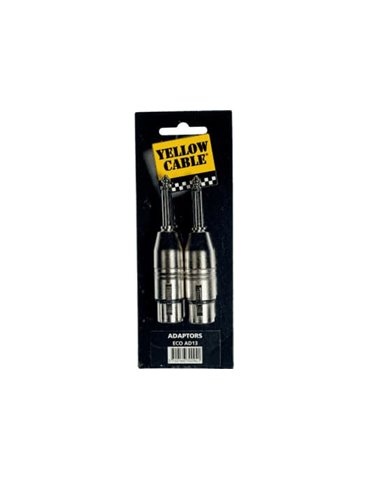 Adaptador de jack macho mono de 6.35 mm a XLR hembra