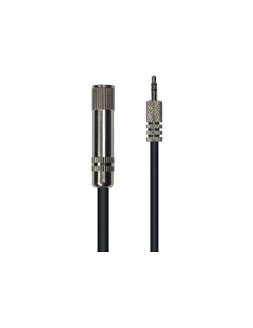 Cable de 3 metros de largo. Jack stereo macho de 3,5 a jack stereo hembra de 6,35