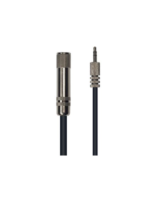 Cable de 3 metros de largo. Jack stereo macho de 3,5 a jack stereo hembra de 6,35
