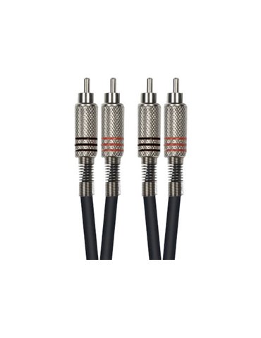 Cable de 1 metro de largo. 2 RCA macho a 2 RCA macho