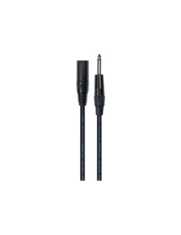 Cable de 1 metro de largo. Jack mono macho a XLR macho