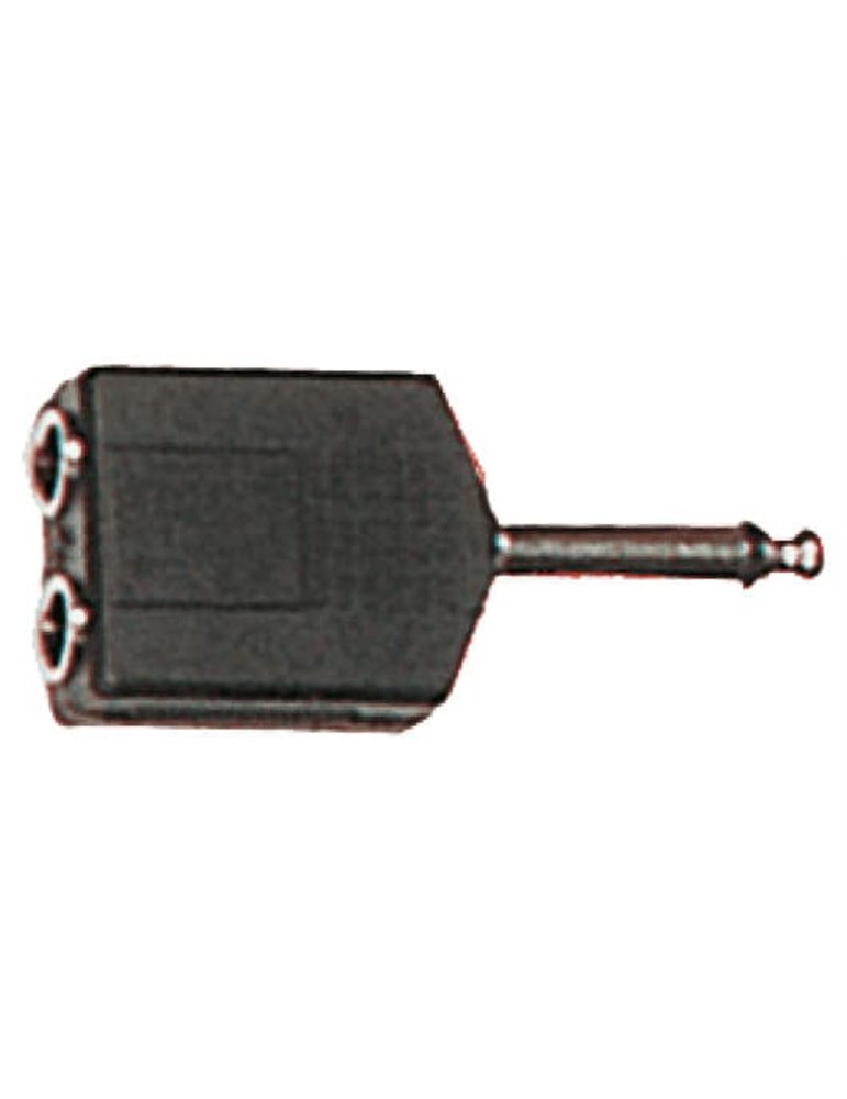 Adaptador de jack macho a jack hembra mono de 6.35 mm