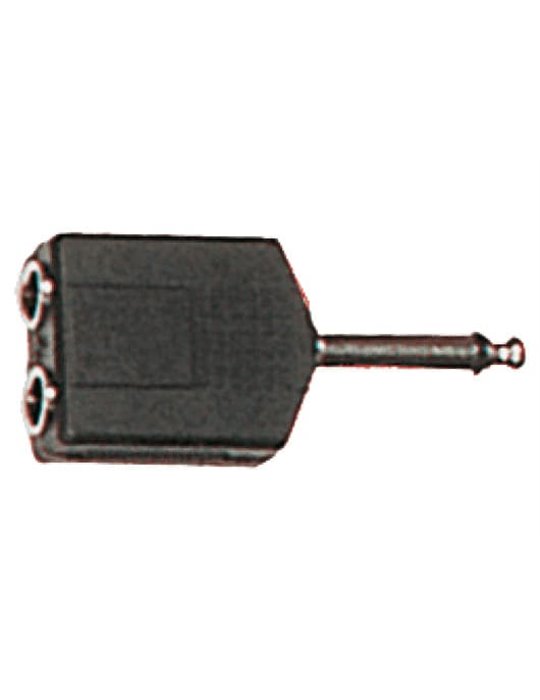 Adaptador de jack macho a jack hembra mono de 6.35 mm