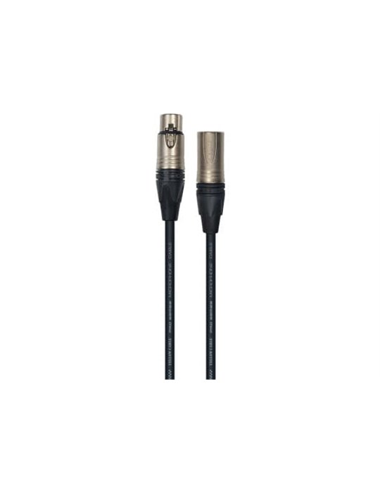 Cable de 6 metros de largo. Ideal para micrófonos. Conectores Neutrik. XLR macho a XLR hembra