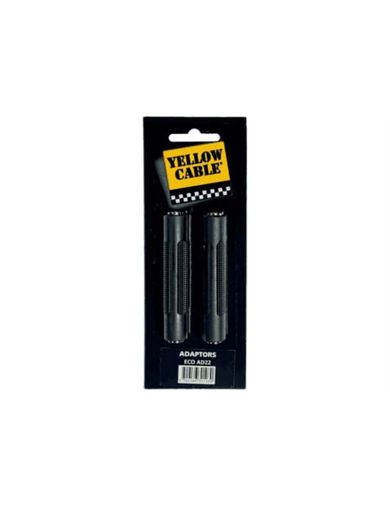 Adaptador de 1/4? Stereo hembra a 1 salida de 1/4? Stereo hembra (Pack 2 un.)