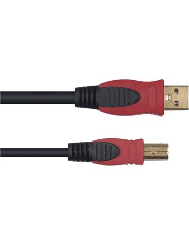 Cable USB. A macho y B Macho. 5 metros de largo