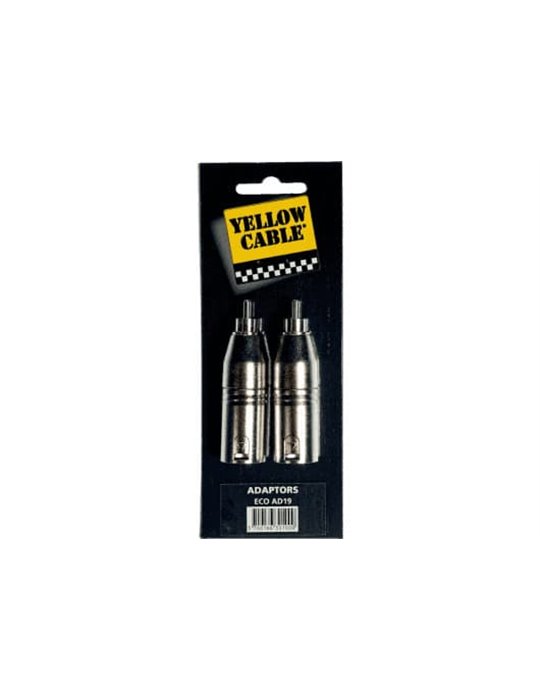 Adaptador de RCA macho a 2 XLR macho