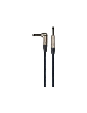Cable de instrumento de 6 metros de largo. Conectores neutrik. Jack / Jack serie pro. 1 conector re