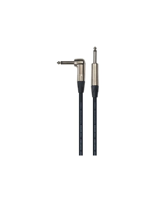 Cable de instrumento de 6 metros de largo. Conectores neutrik. Jack / Jack serie pro. 1 conector re