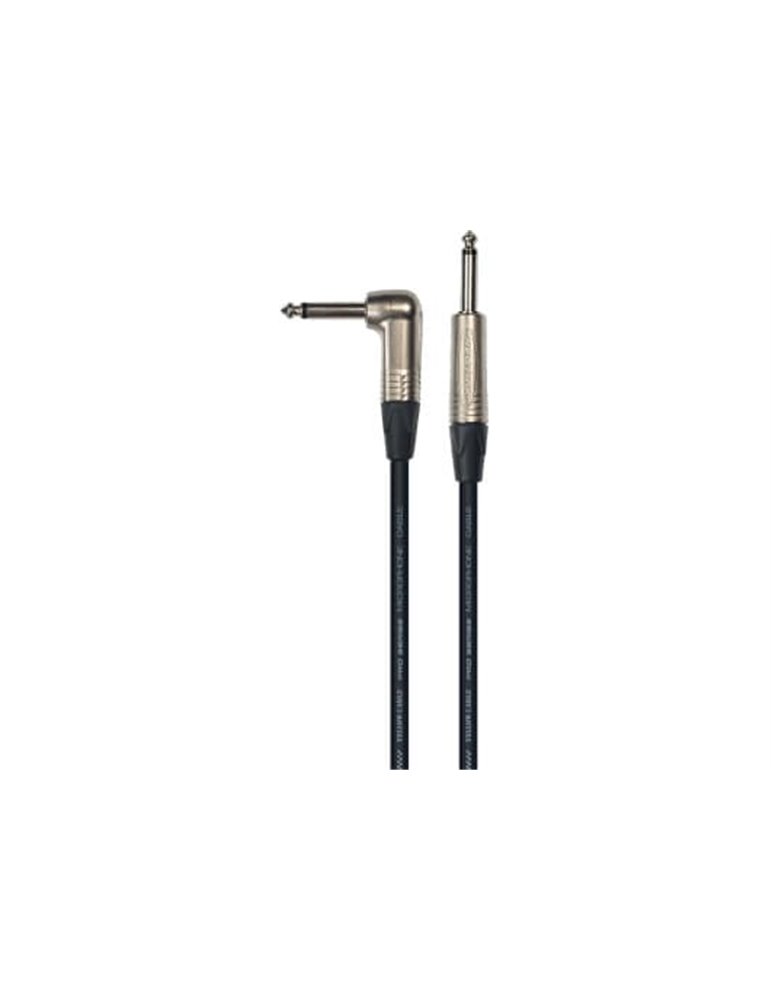 Cable de instrumento de 3 metros de largo. Conectores neutrik. Jack / Jack serie pro. 1 conector re
