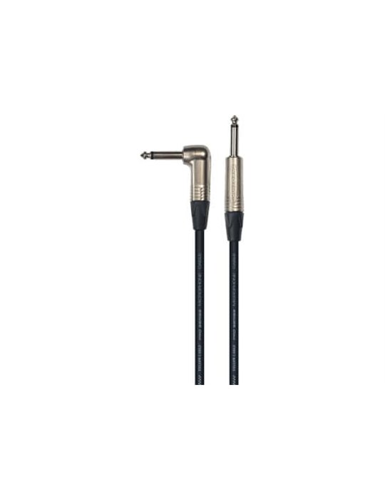 Cable de instrumento de 3 metros de largo. Conectores neutrik. Jack / Jack serie pro. 1 conector re